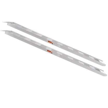 Aluminiumramper, 1250lbs, rak ramp med slitbanor och lastremmar, bärbar lastramp för motorcyklar, terränghjulingar, lastbilar, gräsklippare, Dirt Bike, Trädgårdstraktor, 78"L x 12"W, 2st