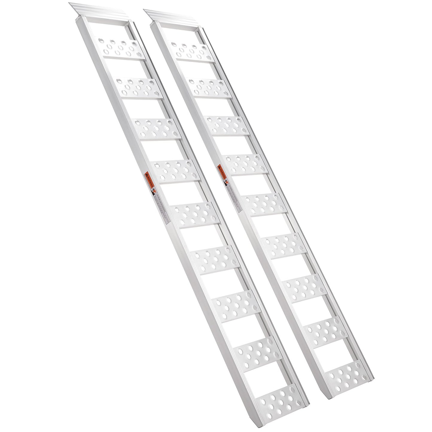 Aluminiumramper, 1250lbs, rak ramp med slitbanor och lastremmar, bärbar lastramp för motorcyklar, terränghjulingar, lastbilar, gräsklippare, Dirt Bike, Trädgårdstraktor, 78"L x 12"W, 2st
