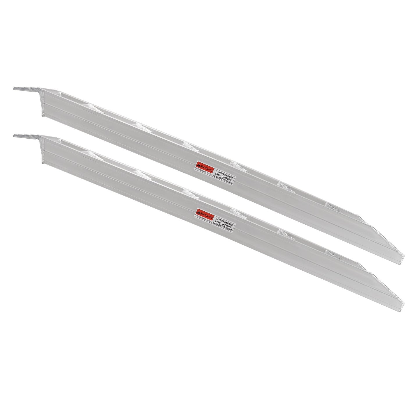 Aluminiumramper, 8810 lbs, kraftiga ramper med övre krokfäste, universell lastramp för motorcykel, traktor, ATV/UTV, lastbilar, gräsklippare, 72"L x 15"W, 2st