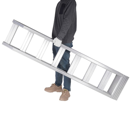 Aluminiumramper, 8810 lbs, kraftiga ramper med övre krokfäste, universell lastramp för motorcykel, traktor, ATV/UTV, lastbilar, gräsklippare, 72"L x 15"W, 2st