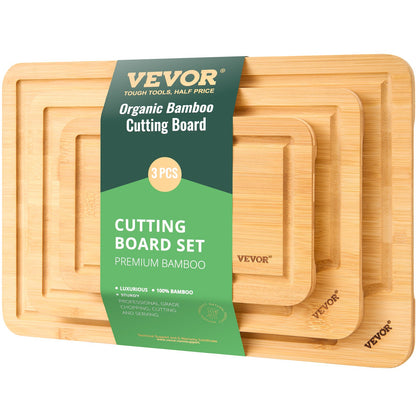 Bamboo Cutting Board Premium Versatile Cutting Board with Built-in Handle