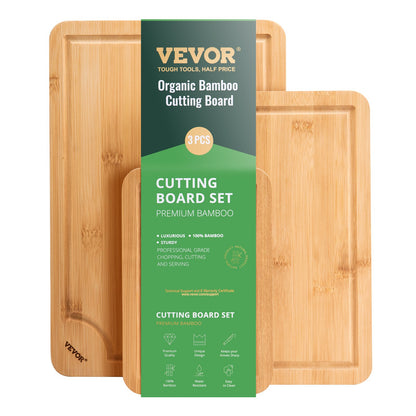 Bamboo Cutting Board Premium Versatile Cutting Board with Built-in Handle