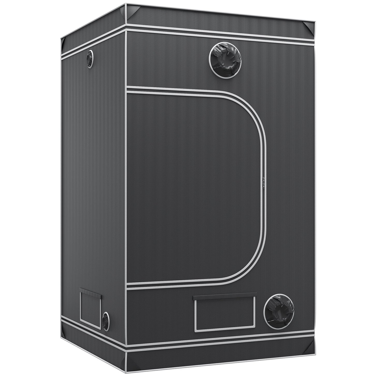 4x4 Grow Tent, 48'' x 48'' x 80'', High Reflective 2000D Mylar Hydroponic Grow Tent with Observation Window, Tool Bag and Floor Tray for Indoor Plant Growing