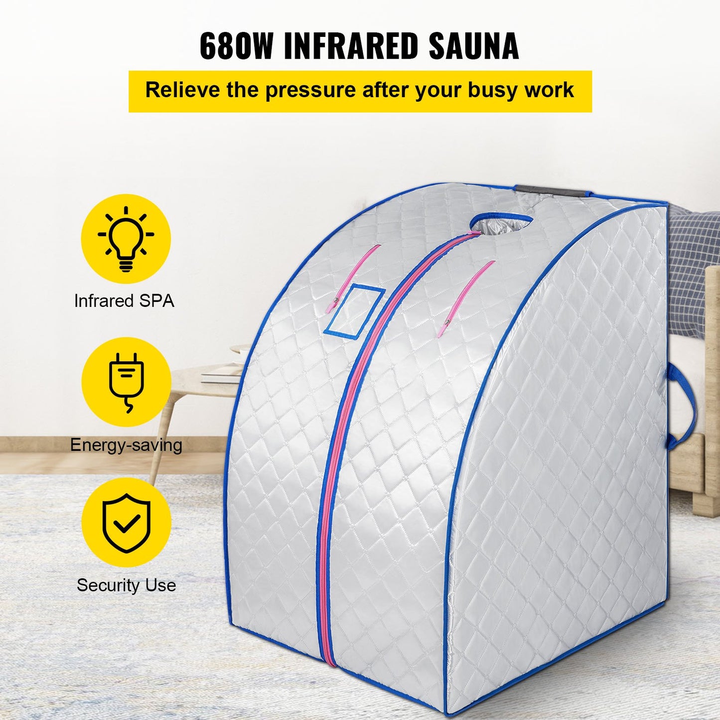 Tragbare Ferninfrarotsauna für den Innenbereich, Ir-Strahlen, dampfloses Abnehmen, Gewichtsverlust, Finnex